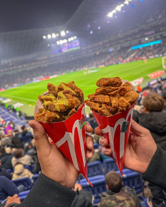 Chicharrón en el estadio