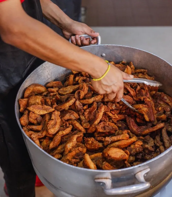 Producción de chicharrón