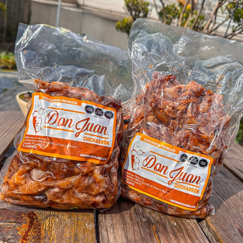 Chicharrón Prensado Don Juan empaquetado